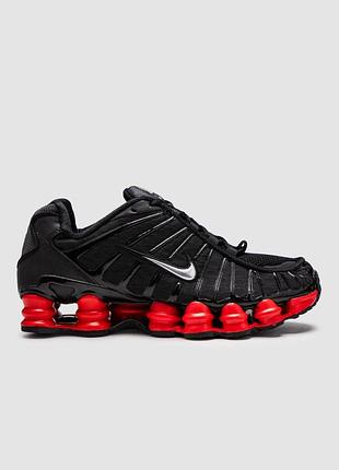 Кроссовки мужские nike shox tl black red