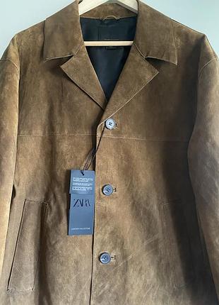 Замшевая куртка zara man 4