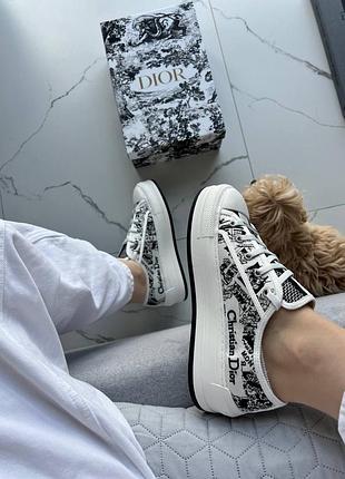 Dior walk’n platform sneaker white black 8