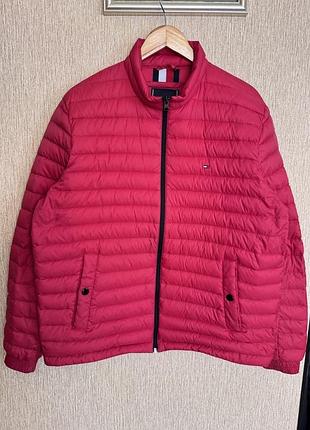 Стильна стьобана чоловіча пухова куртка, пуховик tommy hilfiger, оригінал