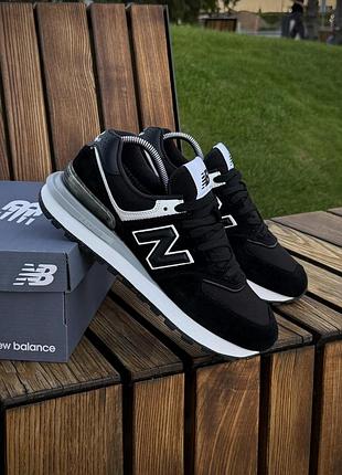 Кросівки чоловічі new balance 574 х gore tex чорно-білі