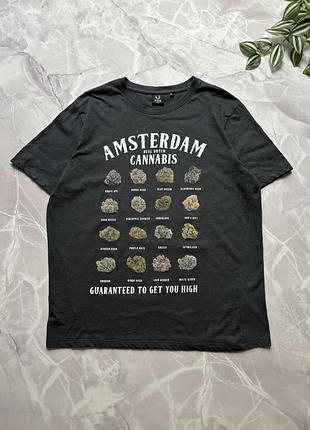 Футболка fox originals amsterdam cannabis weed strains з сортами коноплі