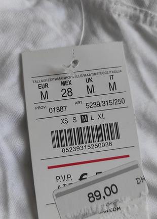 Женская майка из вискозы белая pull &amp; bear испания 7