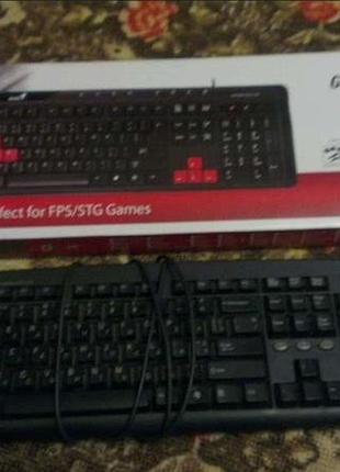 Игровая клавиатура genius gaming keyboard новая коробка