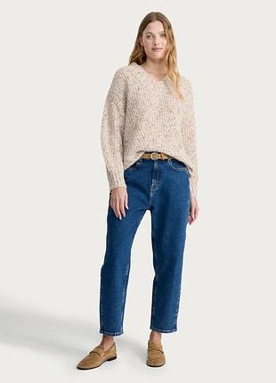 Вовняний в'язаний светр джемпер f&f оверсайз кофта світшот oversized