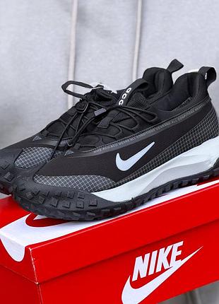 Кросівки чоловічі nike чорні з білою підошвою, розміри 41-46