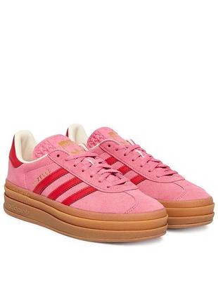 Кроссовки сникерcы gazelle bold jq7407 розовый adidas