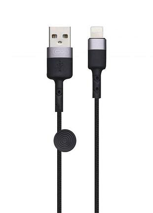 Кабель usb xo nb117 usb - lightning черный