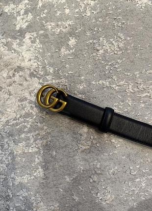 Ремень gucci чорний 75 см 6