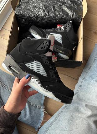 Jordan 5 black blue