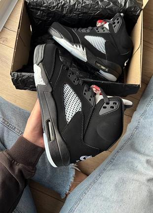 Jordan 5 black blue 4