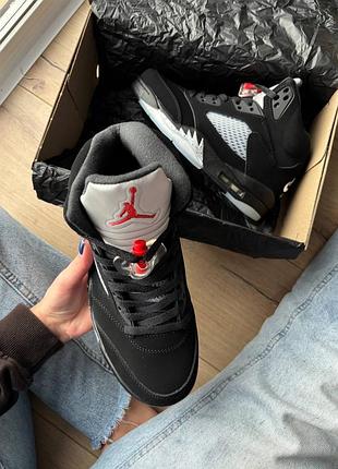 Jordan 5 black blue 6