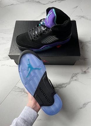 Jordan 5 black grape 7
