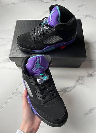 Jordan 5 black grape 8