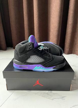 Jordan 5 black grape 6