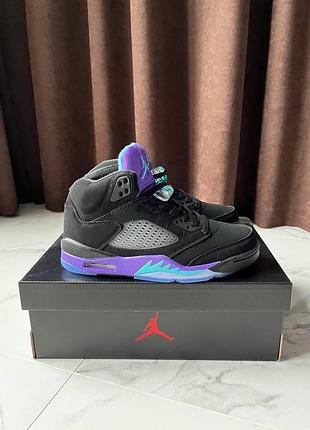 Jordan 5 black grape 9