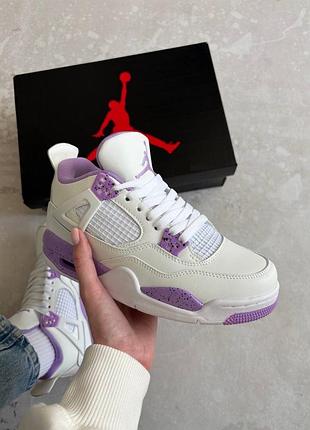 Jordan 4 purple white