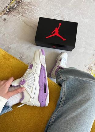 Jordan 4 purple white 4