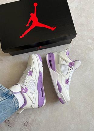 Jordan 4 purple white 5