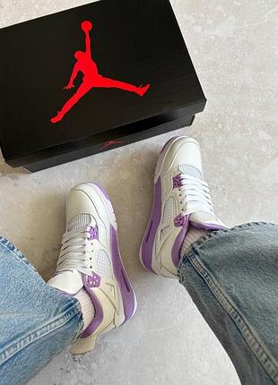 Jordan 4 purple white 2