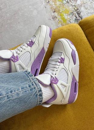 Jordan 4 purple white 3