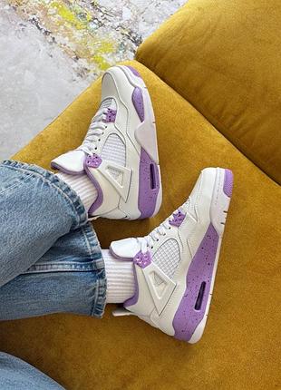 Jordan 4 purple white 6