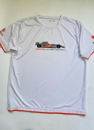 Мужская новая футболка джерси vodafone mclaren mercedes f1 team / футболка формула 1 размер l - xl