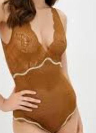Боди сетевой intimissimi м табачного колеа