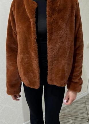 Шубка з еко хутра h&m xs-s