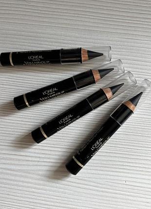 L'oreal paris voluminous smoldering eyeliner — оригінальний олівець-кайал для очей, відтінок black / noir