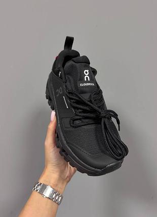 Кроссовки on cloudrock waterproof full black 3