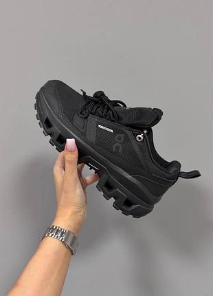 Кроссовки on cloudrock waterproof full black 5