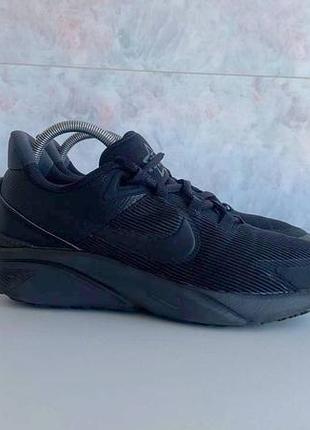 Nike star runner детские крутые спортивные кроссовки черного цвета оригинал 35 размер