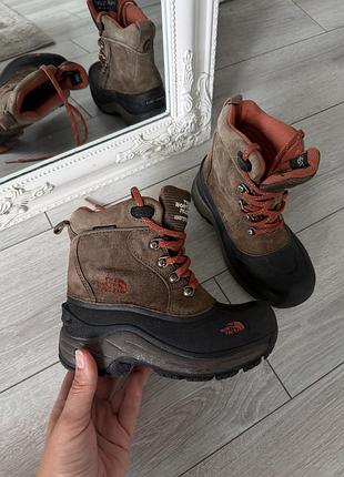 Оригінальні снігоходи the north face 31р дитячі непромокаючі черевики зимові чоботи на мембрані черевики для хлопчика 31р
