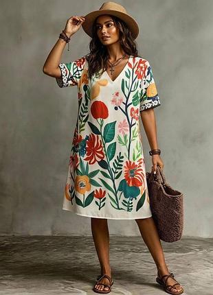Сукня в квітковий принт shein l