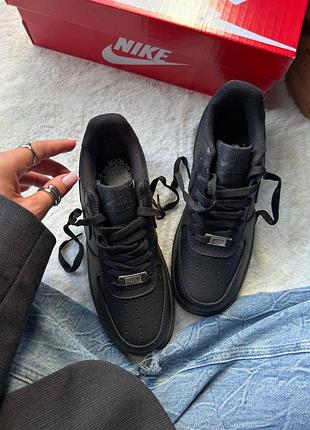 Кроссовки nike air force 1 low black premium 5