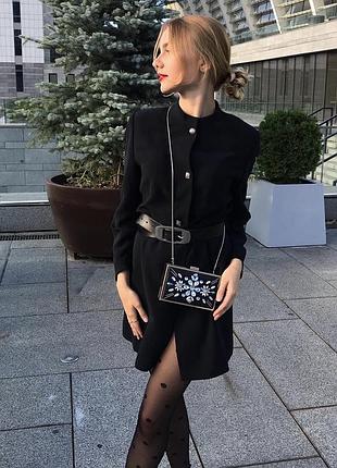 Сукня-піджак чорна 🖤з костюмної тканини