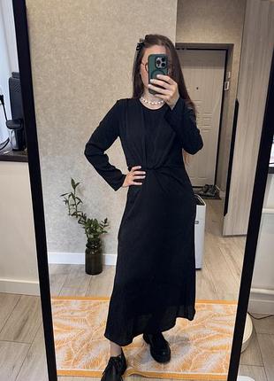Міді сукня h&m в квіти 7
