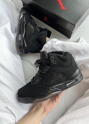 Jordan 5 black dark brown gum