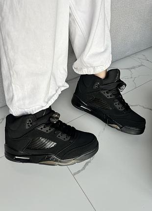 Jordan 5 black dark brown gum 2