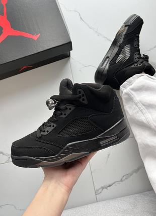 Jordan 5 black dark brown gum 3