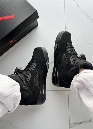 Jordan 5 black dark brown gum 4