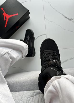Jordan 5 black dark brown gum 7