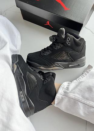 Jordan 5 black dark brown gum 8