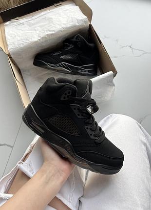 Jordan 5 black dark brown gum 6