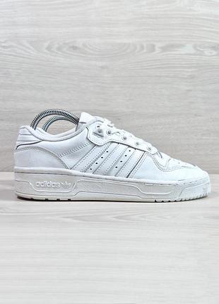 Шкіряні білі повсякденні кросівки adidas rivalry low оригінал, розмір 41
