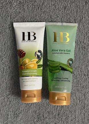 Універсальний гель алоє health and beauty і універсальний крем з оливковою