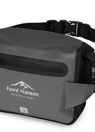 Водонепроникна сумка на пояс fjord nansen hip bag 3l grey