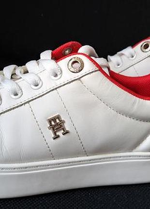 Кеды женские tommy hilfiger, eu 37, белые, оригинал