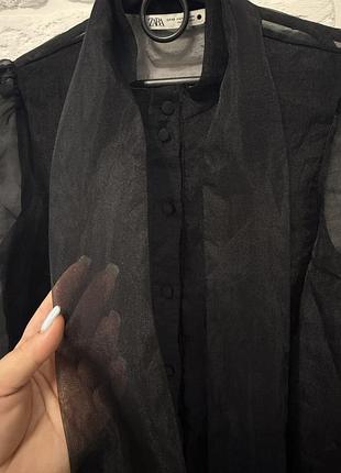 Блуза zara чорна 3